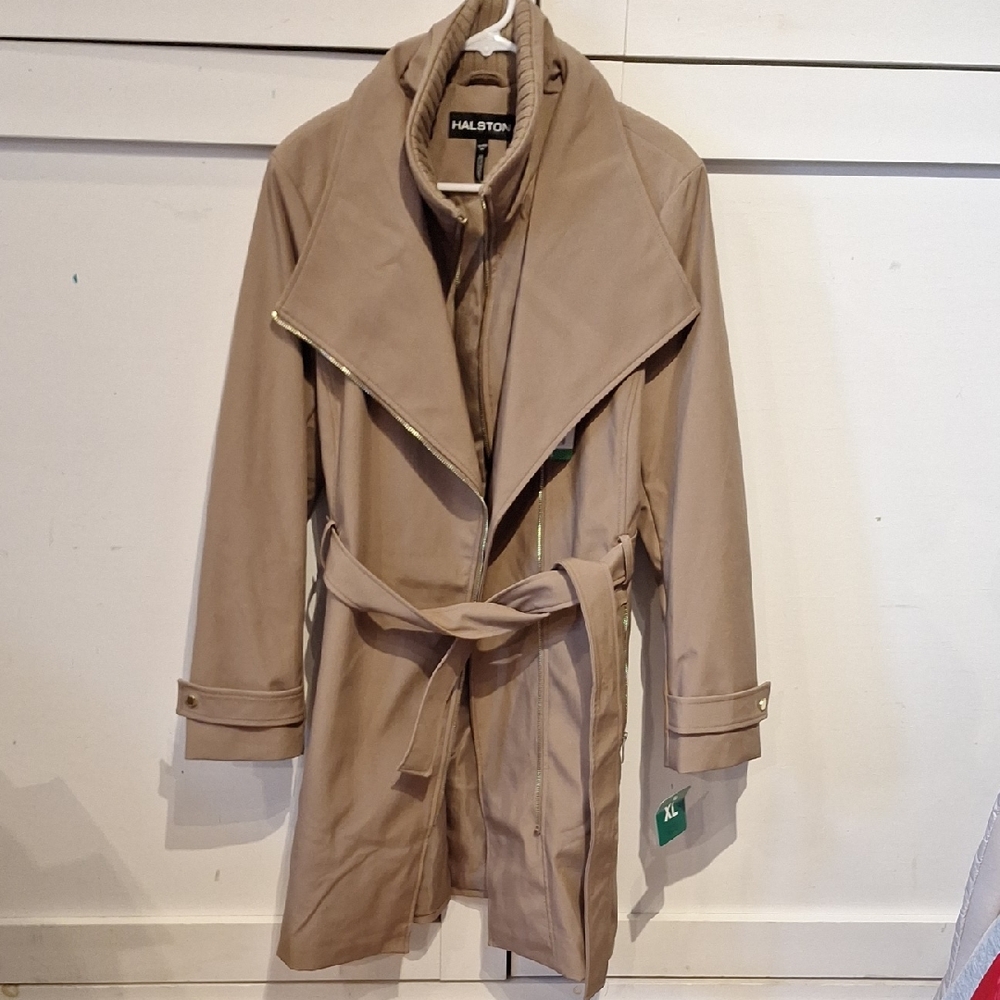 Halston Heritage Women's Beige Trench Coat
